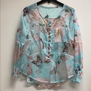 Sheer blouse